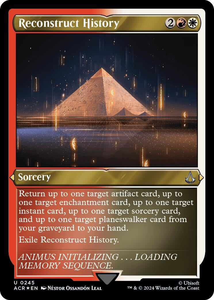 Image for Reconstruct History (Foil Etched) (245) [Universes Beyond: Assassin's Creed] - Magic: The Gathering