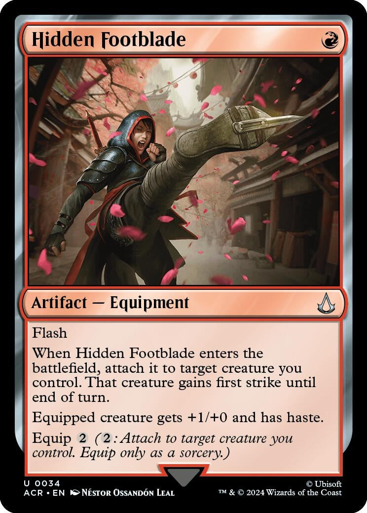 Image for Hidden Footblade (34) [Universes Beyond: Assassin's Creed] - Magic: The Gathering