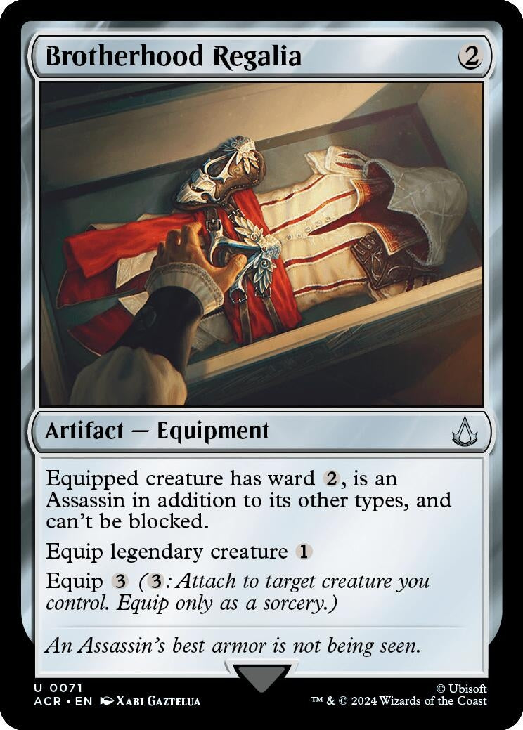 Image for Brotherhood Regalia (71) [Universes Beyond: Assassin's Creed] - Magic: The Gathering