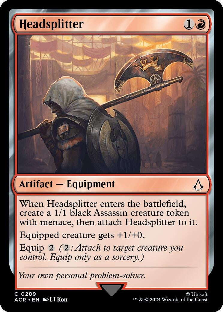Image for Headsplitter (289) [Universes Beyond: Assassin's Creed] - Magic: The Gathering