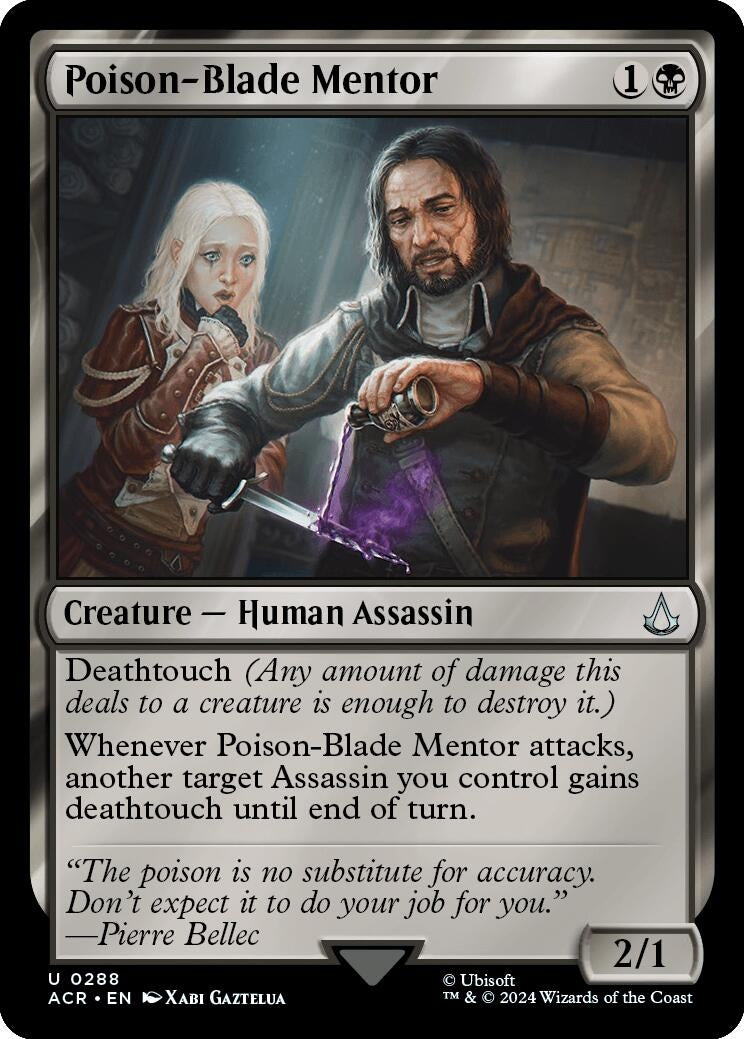 Image for Poison-Blade Mentor (288) [Universes Beyond: Assassin's Creed] - Magic: The Gathering