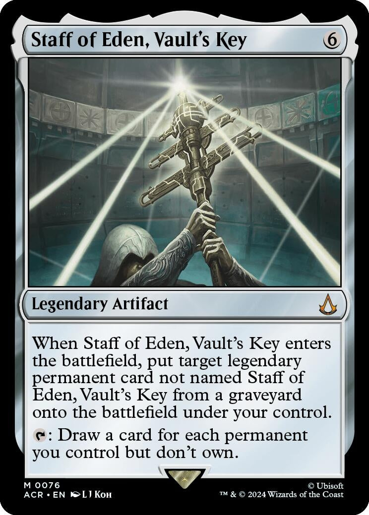 Image for Staff of Eden, Vault's Key (76) [Universes Beyond: Assassin's Creed] - Magic: The Gathering
