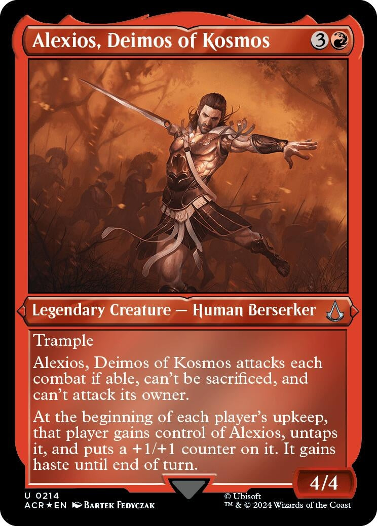 Image for Alexios, Deimos of Kosmos (Foil Etched) (214) [Universes Beyond: Assassin's Creed] - Magic: The Gathering