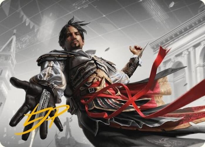 Image for Ezio Auditore da Firenze Art Card (Gold-Stamped Signature) (13) [Universes Beyond: Assassin's Creed] - Magic: The Gathering