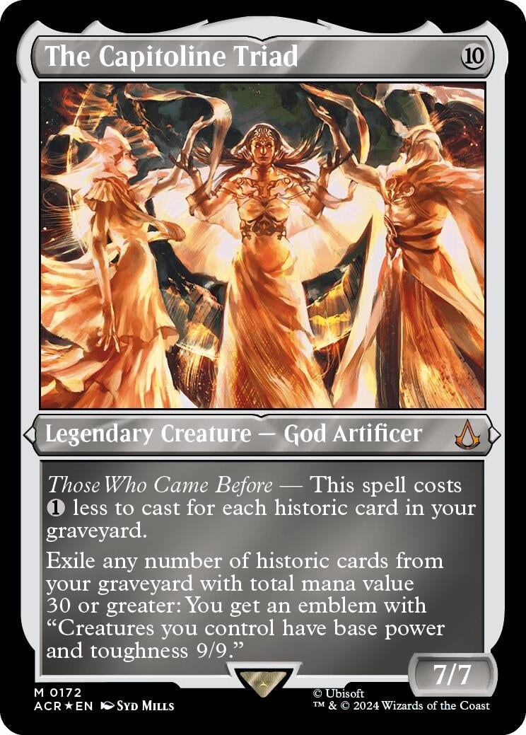 Image for The Capitoline Triad (Foil Etched) (172) [Universes Beyond: Assassin's Creed] - Magic: The Gathering