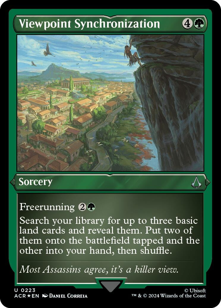 Image for Viewpoint Synchronization (Foil Etched) (223) [Universes Beyond: Assassin's Creed] - Magic: The Gathering
