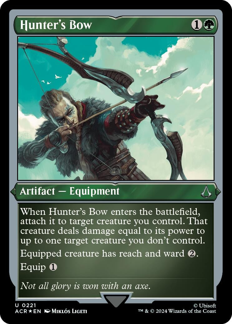 Image for Hunter's Bow (Foil Etched) (221) [Universes Beyond: Assassin's Creed] - Magic: The Gathering
