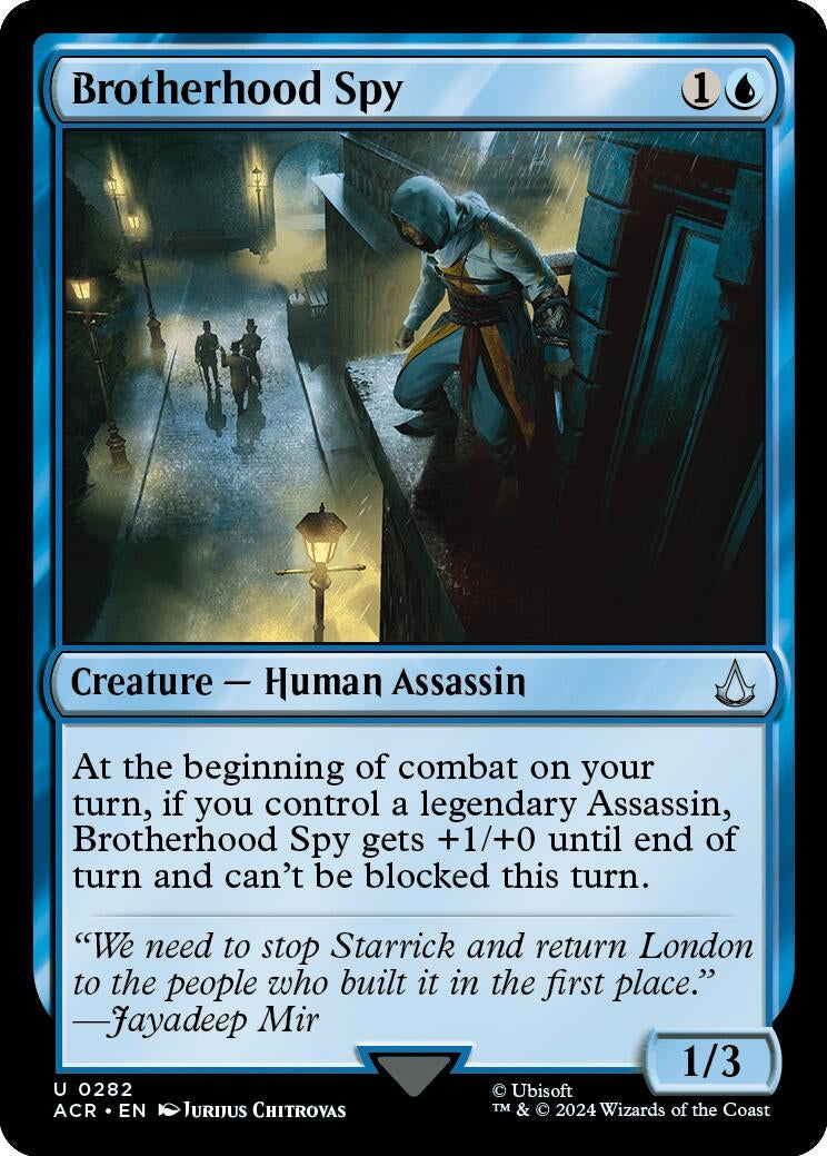 Image for Brotherhood Spy (282) [Universes Beyond: Assassin's Creed] - Magic: The Gathering