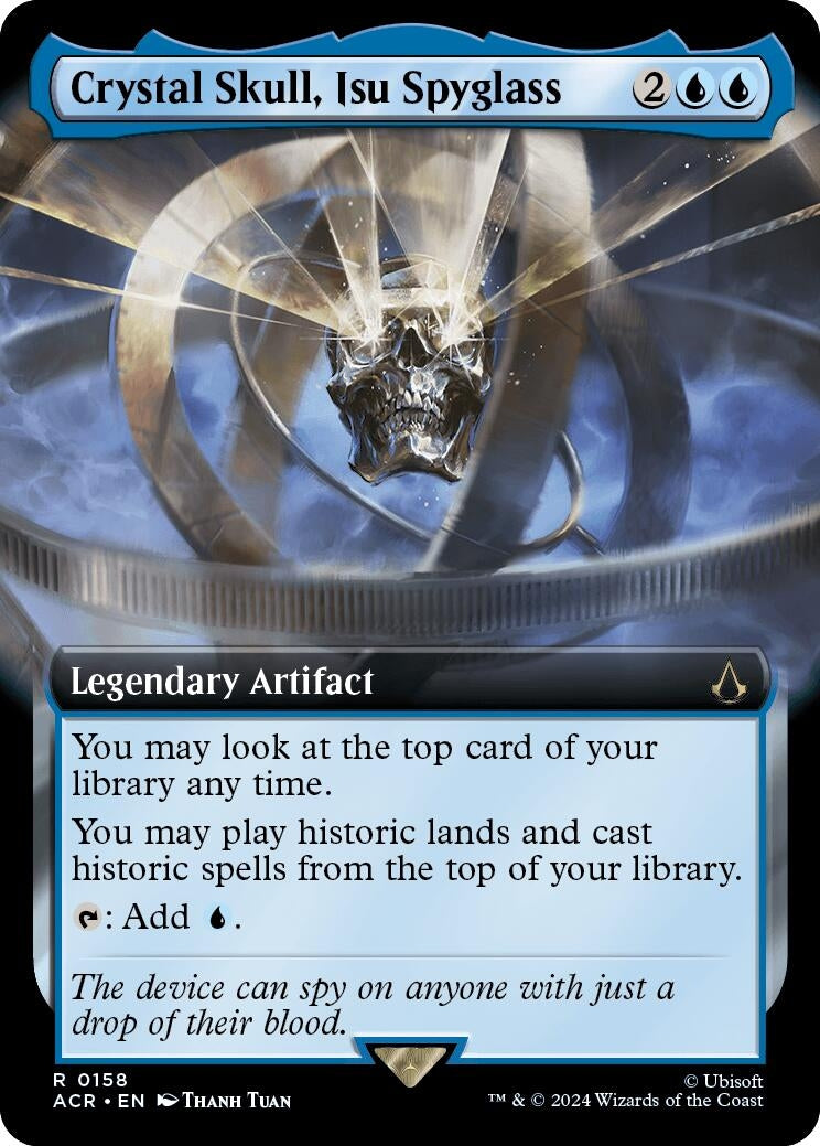 Image for Crystal Skull, Isu Spyglass (Extended Art) (158) [Universes Beyond: Assassin's Creed] - Magic: The Gathering