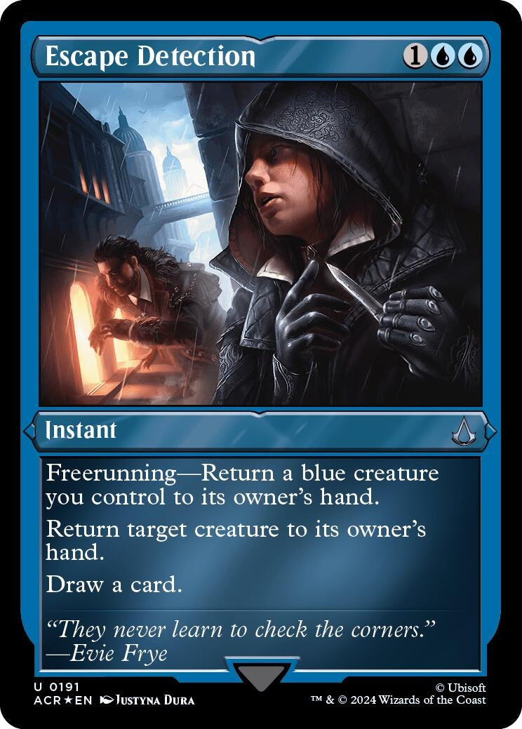 Image for Escape Detection (Foil Etched) (191) [Universes Beyond: Assassin's Creed] - Magic: The Gathering