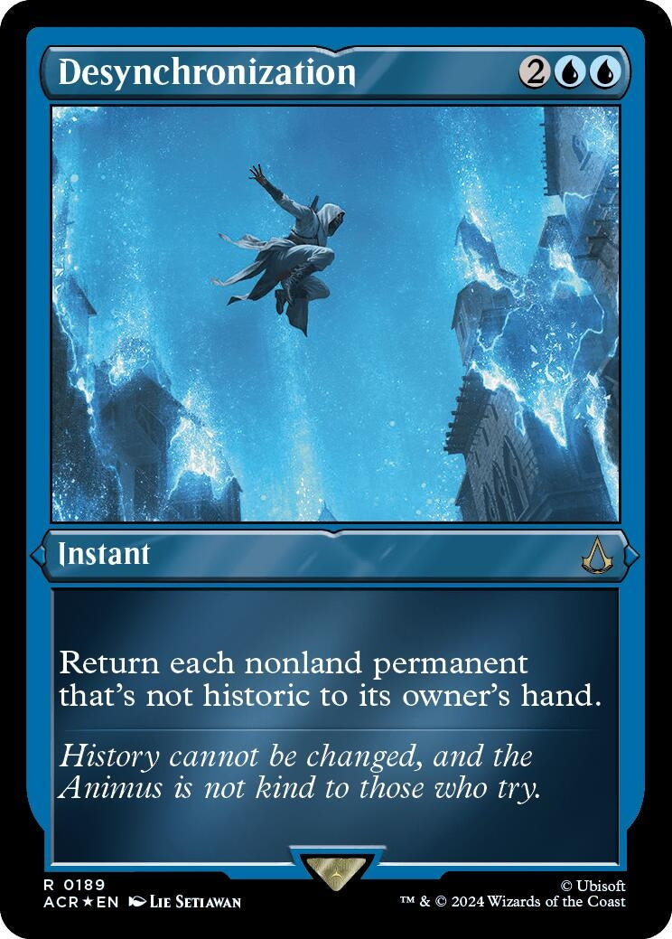 Image for Desynchronization (Foil Etched) (189) [Universes Beyond: Assassin's Creed] - Magic: The Gathering