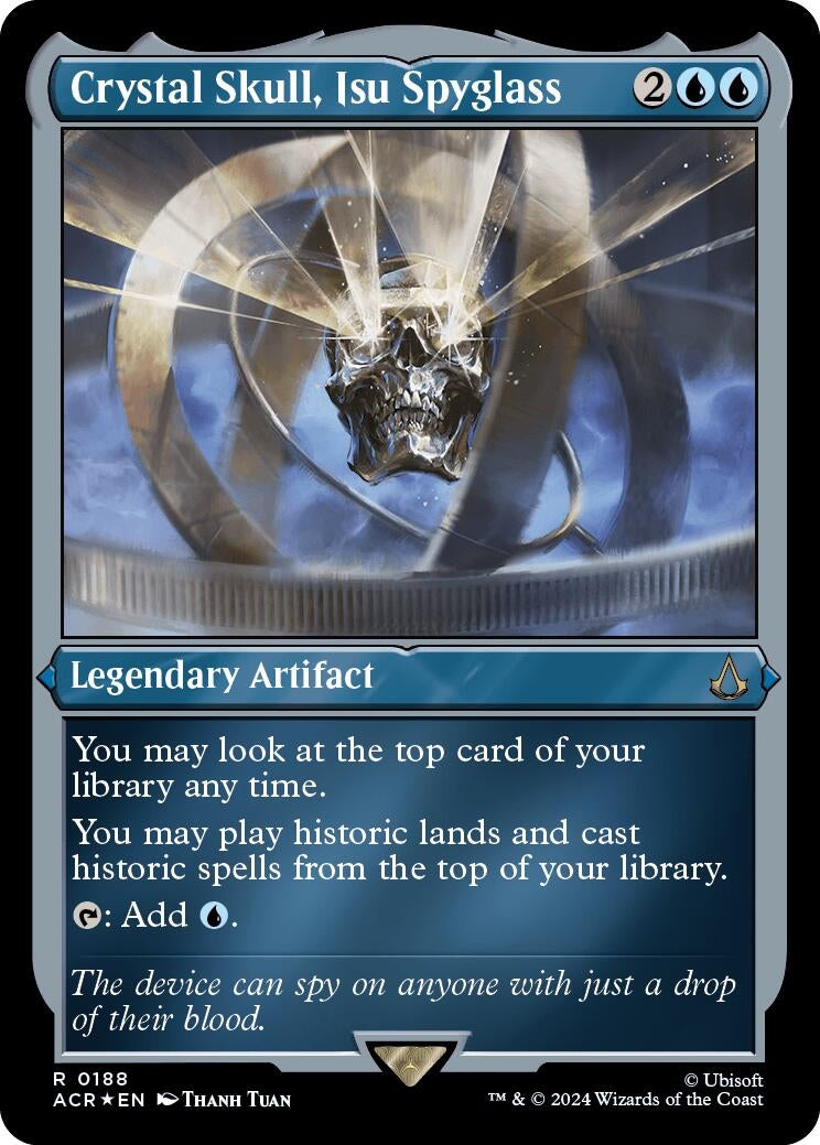 Image for Crystal Skull, Isu Spyglass (Foil Etched) (188) [Universes Beyond: Assassin's Creed] - Magic: The Gathering