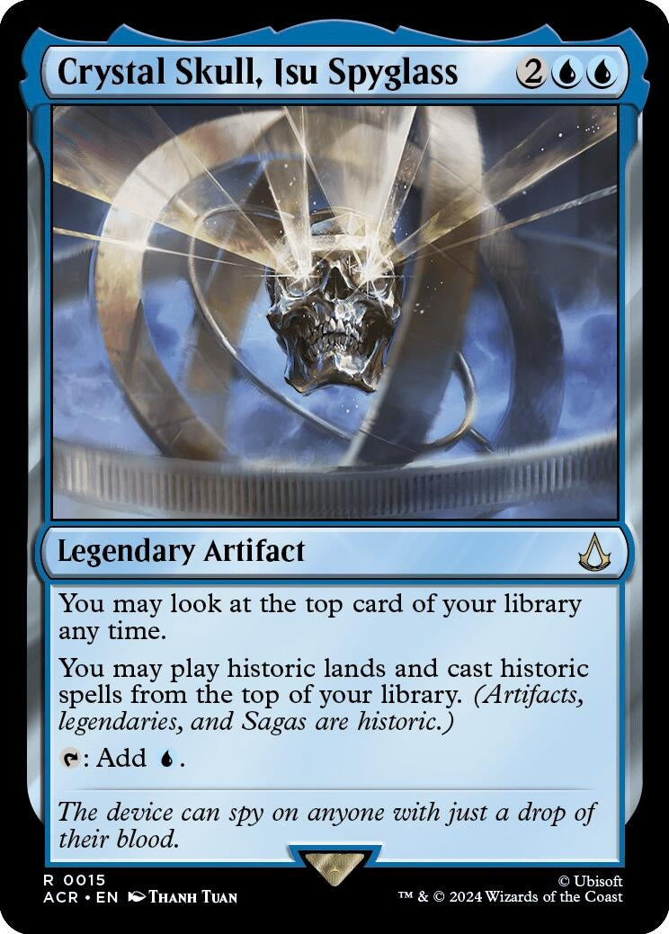 Image for Crystal Skull, Isu Spyglass (15) [Universes Beyond: Assassin's Creed] - Magic: The Gathering