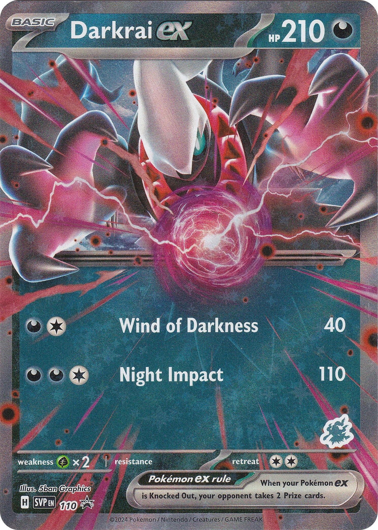 Image for Darkrai ex (Darkrai) (110) [Battle Academy 2024] - Pokemon