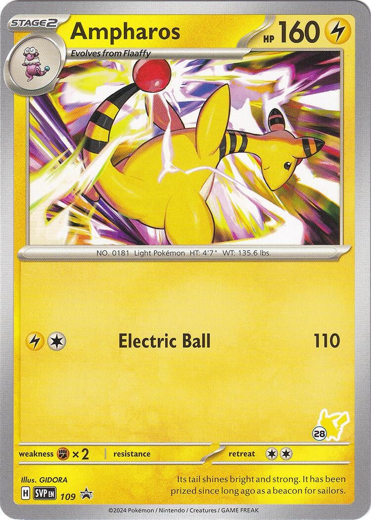 Image for Ampharos - Pikachu 28 (109) [Battle Academy 2024] - Pokemon