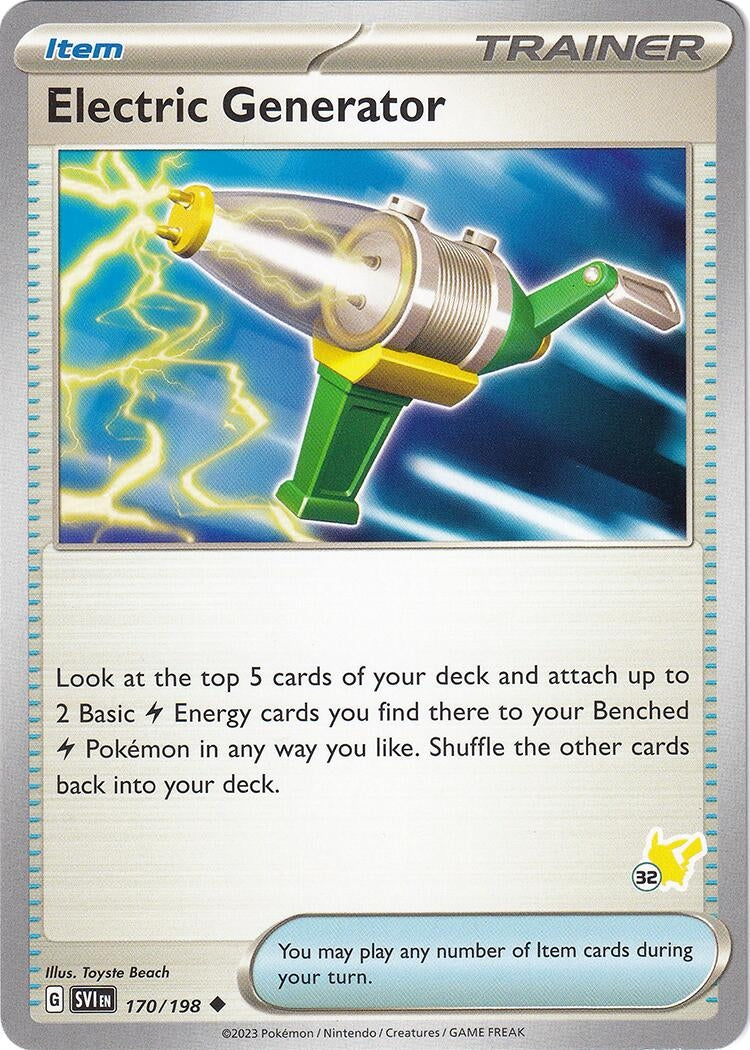 Image for Electric Generator - Pikachu 32 (170/198) [Battle Academy 2024] - Pokemon