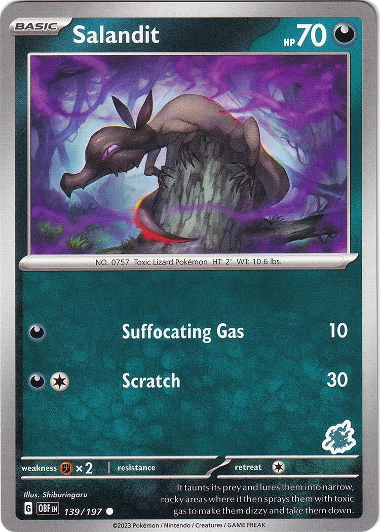 Image for Salandit - Darkrai Deck (139/197) [Battle Academy 2024] - Pokemon
