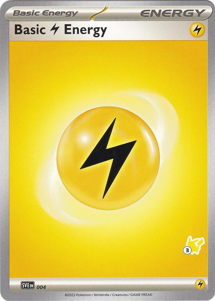 Image for Basic Lightning Energy - Pikachu 3 (004) [Battle Academy 2024] - Pokemon