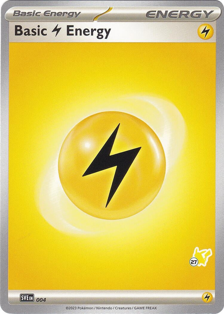 Basic Lightning Energy - Pikachu 27 (004) [Battle Academy 2024]