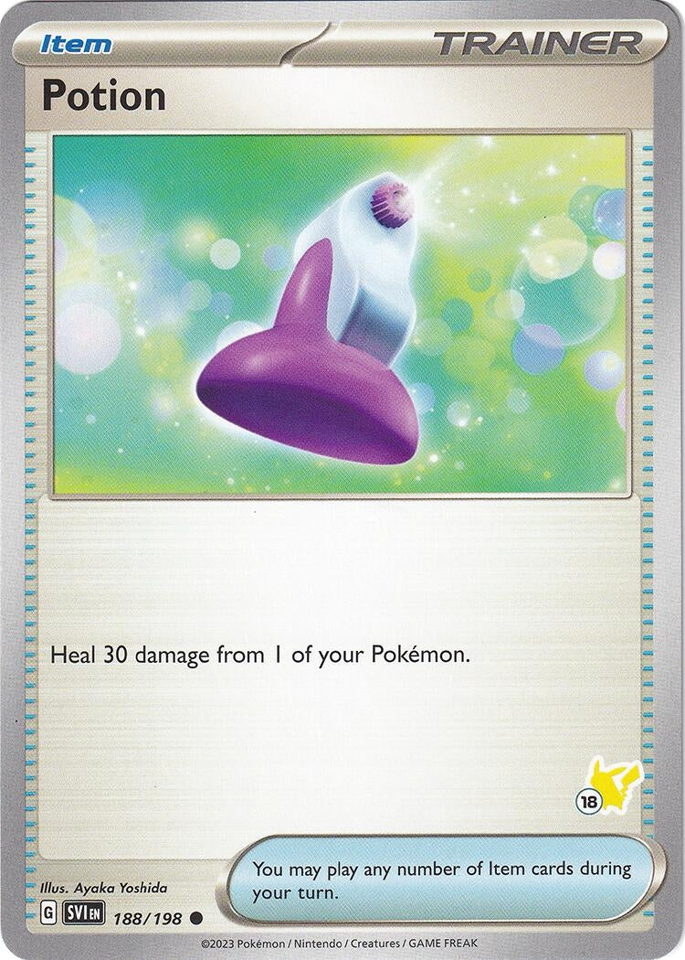 Image for Potion - Pikachu 18 (188/192) [Battle Academy 2024] - Pokemon