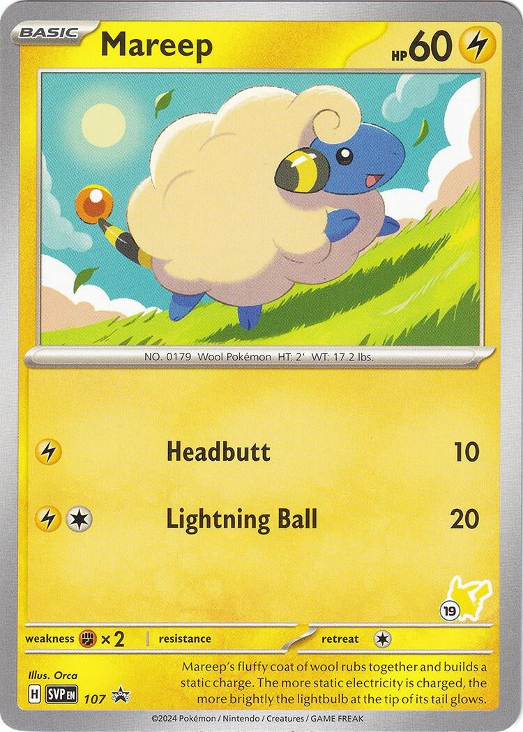 Image for Mareep - Pikachu 19 (107) [Battle Academy 2024] - Pokemon