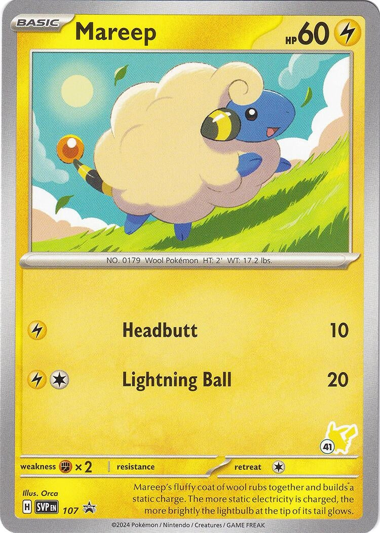 Image for Mareep - Pikachu 41 (107) [Battle Academy 2024] - Pokemon