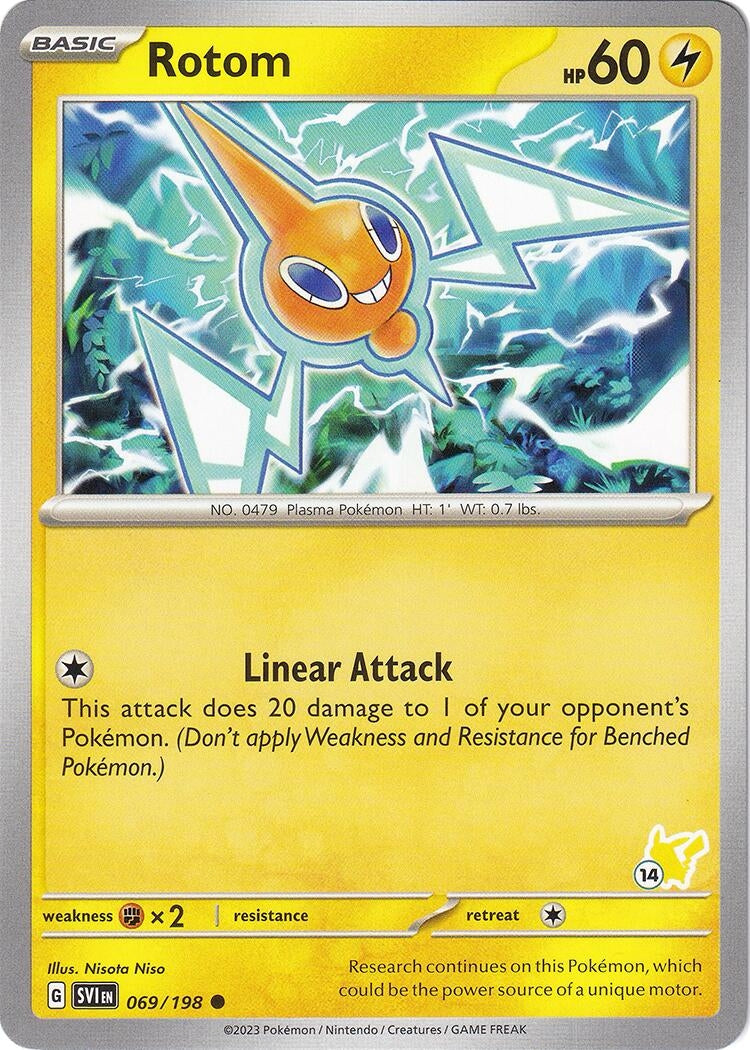 Image for Rotom - Pikachu 14 (069/198) [Battle Academy 2024] - Pokemon