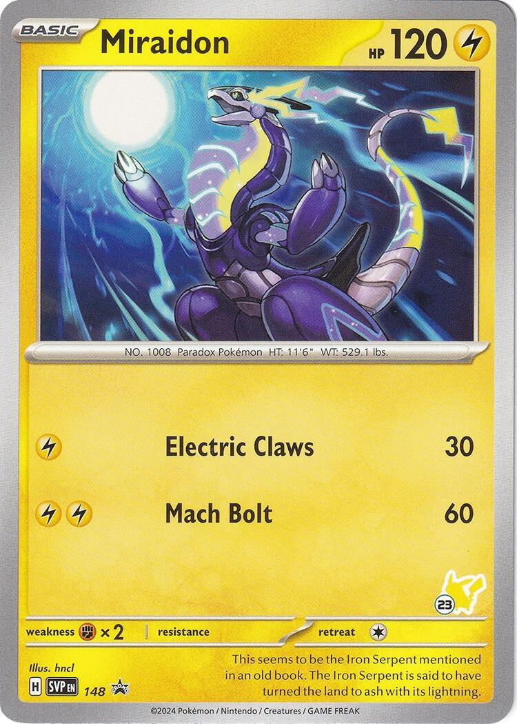 Image for Miraidon - Pikachu 23 (148) [Battle Academy 2024] - Pokemon
