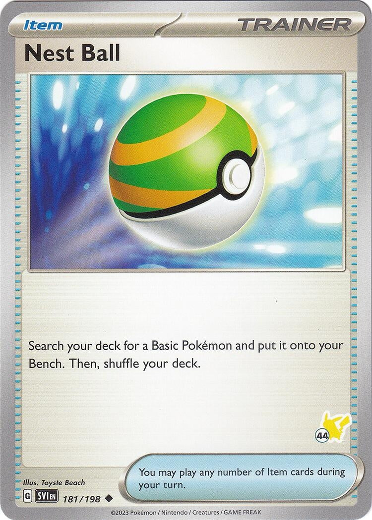 Image for Nest Ball - Pikachu 44 (181/198) [Battle Academy 2024] - Pokemon