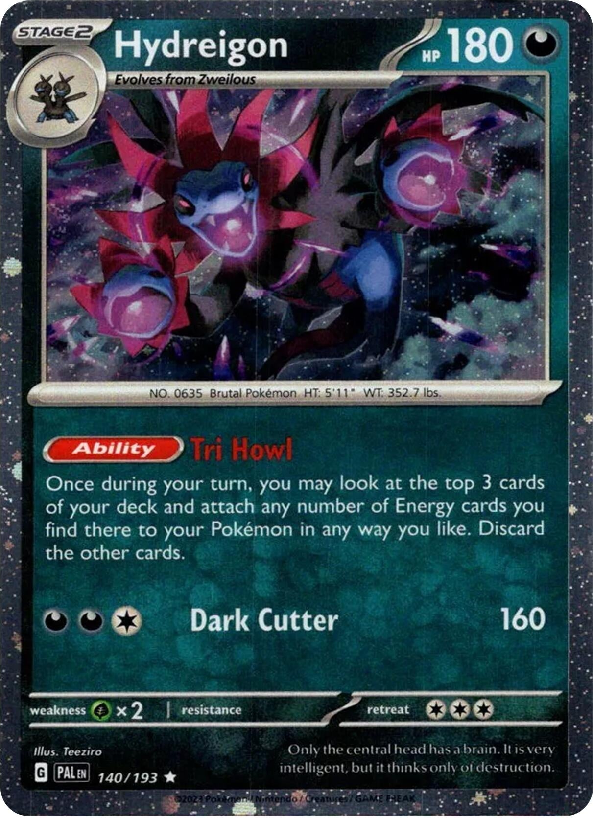 Image for Hydreigon (Cosmos Holo) (140/193) [Blister Exclusives] - Pokemon