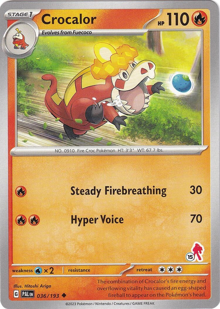 Image for Crocalor - Armarouge 15 (036/193) [Battle Academy 2024] - Pokemon