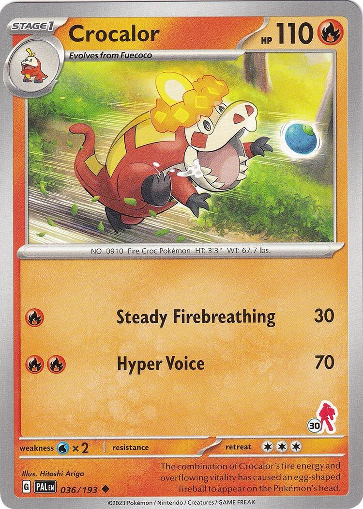 Image for Crocalor - Armarouge 30 (036/193) [Battle Academy 2024] - Pokemon