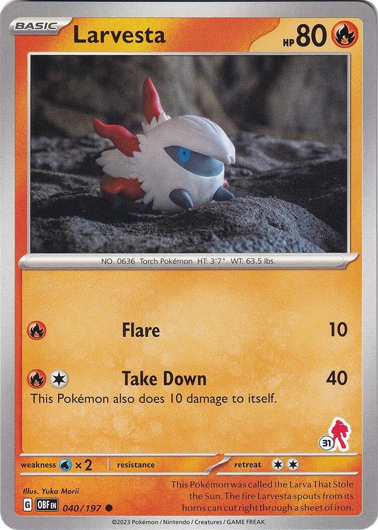 Image for Larvesta - Armarouge 31 (040/197) [Battle Academy 2024] - Pokemon