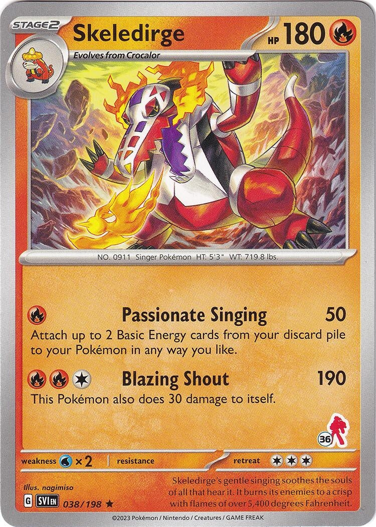 Image for Skeledirge - Armarouge 36 (038/198) [Battle Academy 2024] - Pokemon