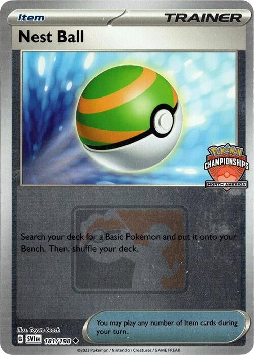 Image for Nest Ball - 181/198 (North America Championships) (181/198) [League & Championship Cards] - Pokemon