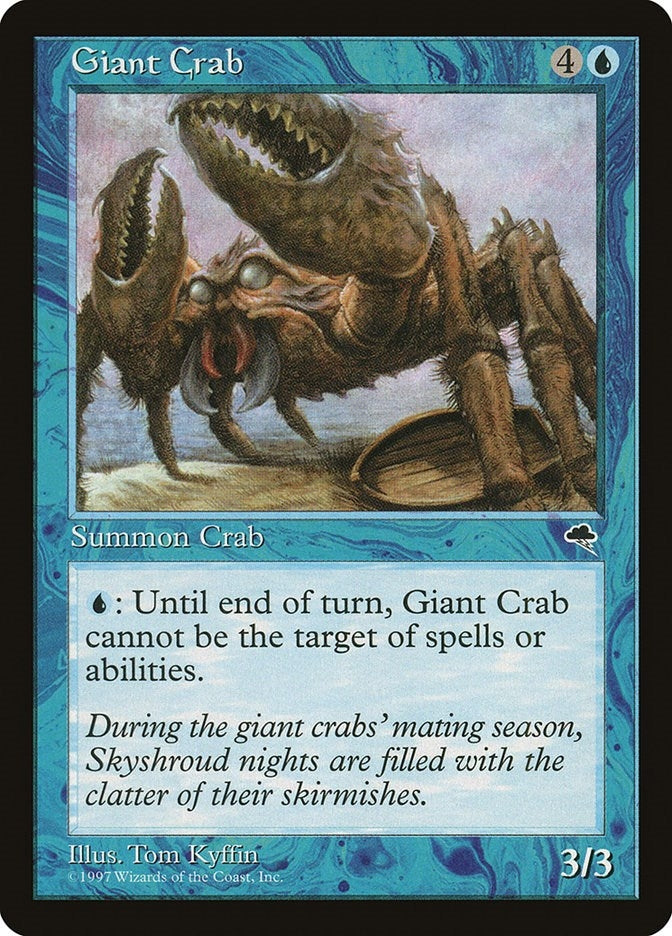 Image for Giant Crab (66) [Tempest] - Magic: The Gathering