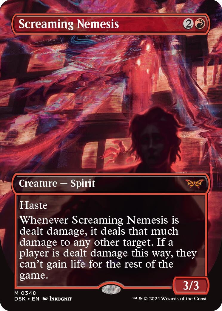 Image for Screaming Nemesis (Borderless) (348) [Duskmourn: House of Horror] - Magic: The Gathering