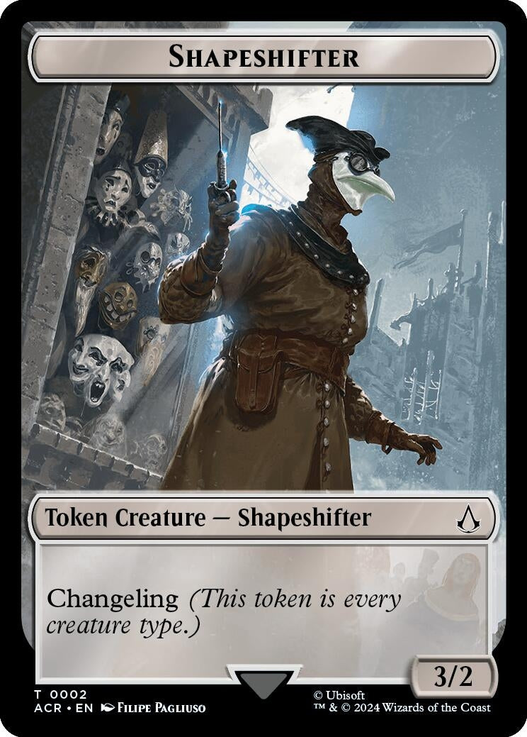 Image for Shapeshifter Token (2) [Universes Beyond: Assassin's Creed] - Magic: The Gathering