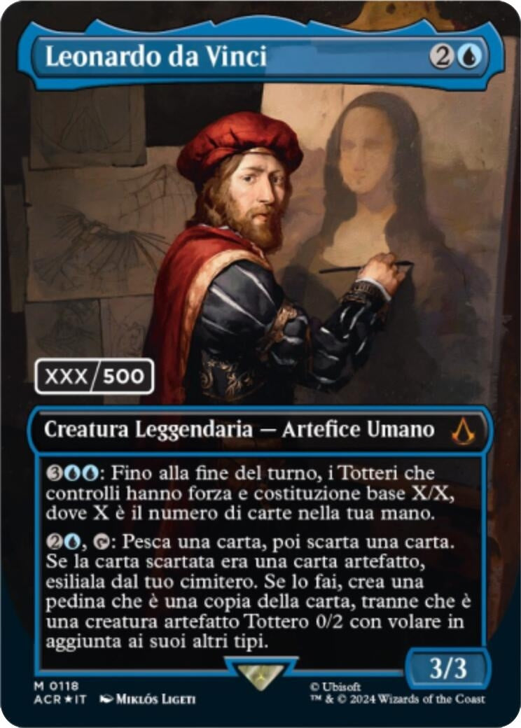 Image for Leonardo da Vinci (Italian) (Serial Numbered) (118) [Universes Beyond: Assassin's Creed] - Magic: The Gathering