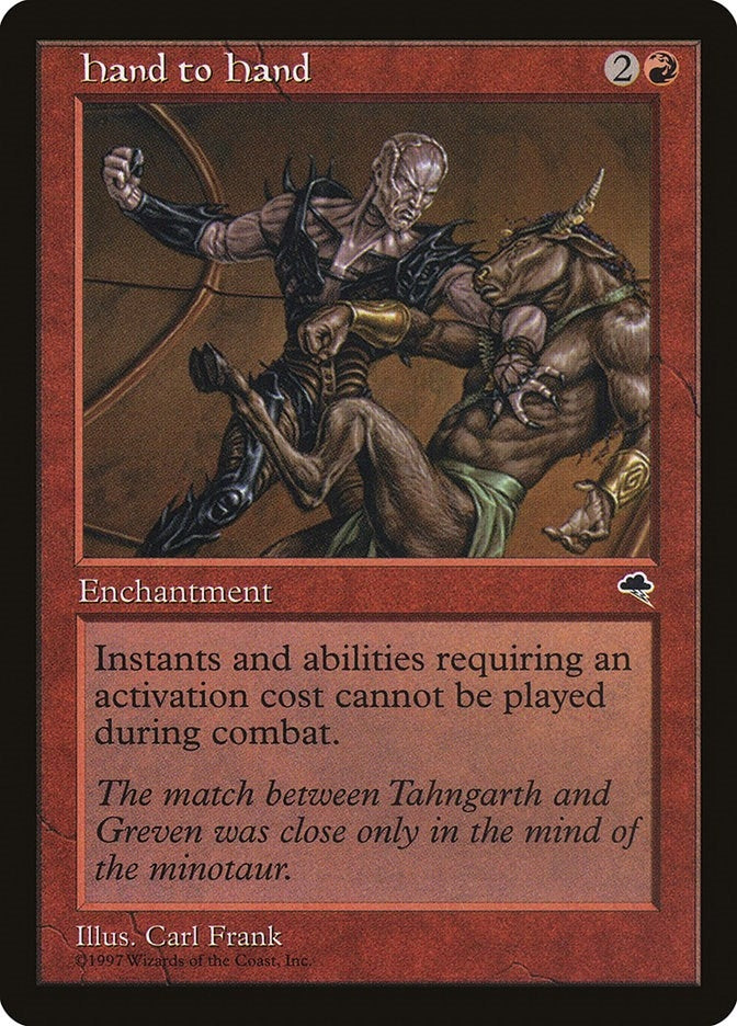 Image for Hand to Hand (180) [Tempest] - Magic: The Gathering