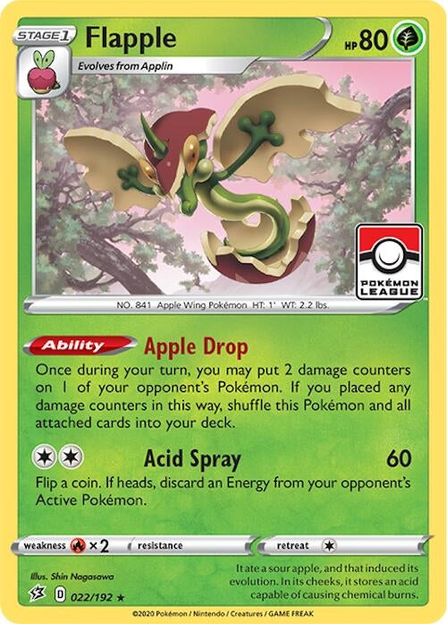 Image for Flapple - 022/192 (League Promo) (022/192) [League & Championship Cards] - Pokemon