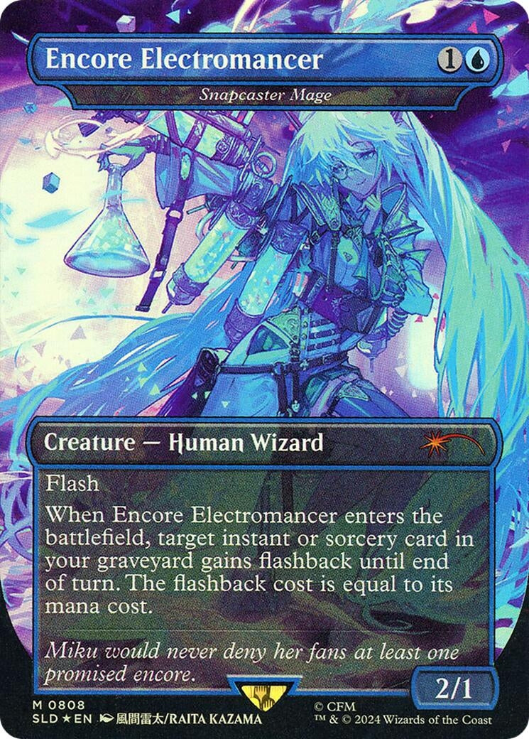 Image for Encore Electromancer - Snapcaster Mage (Rainbow Foil) (808) [Secret Lair Drop Series] - Magic: The Gathering