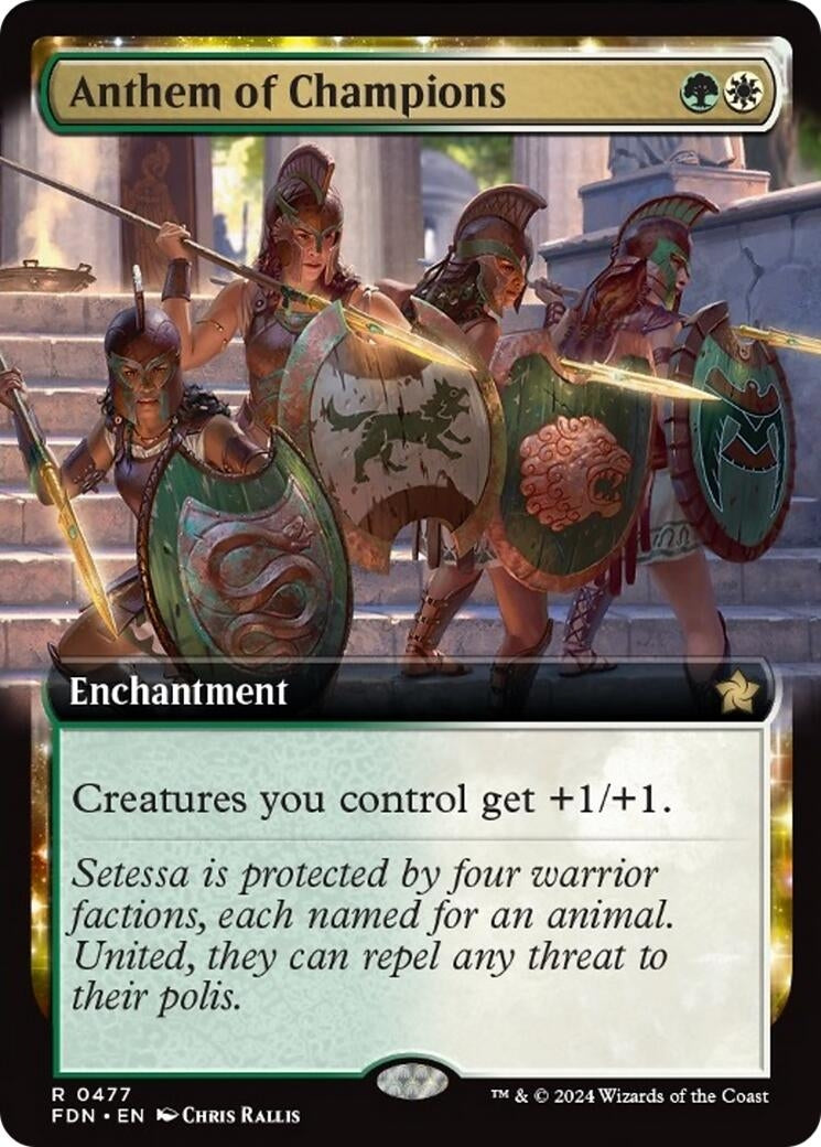 Image for Anthem of Champions (Extended Art) (477) [Foundations] - Magic: The Gathering