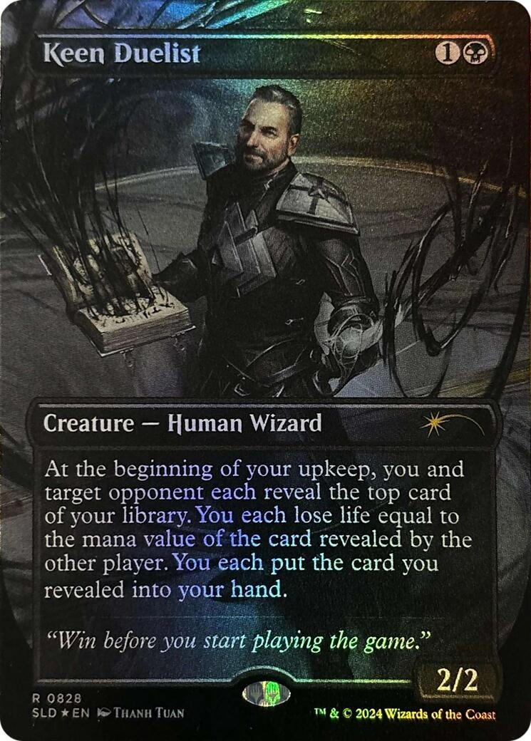 Image for Keen Duelist (Rainbow Foil) (828) [Secret Lair Drop Series] - Magic: The Gathering