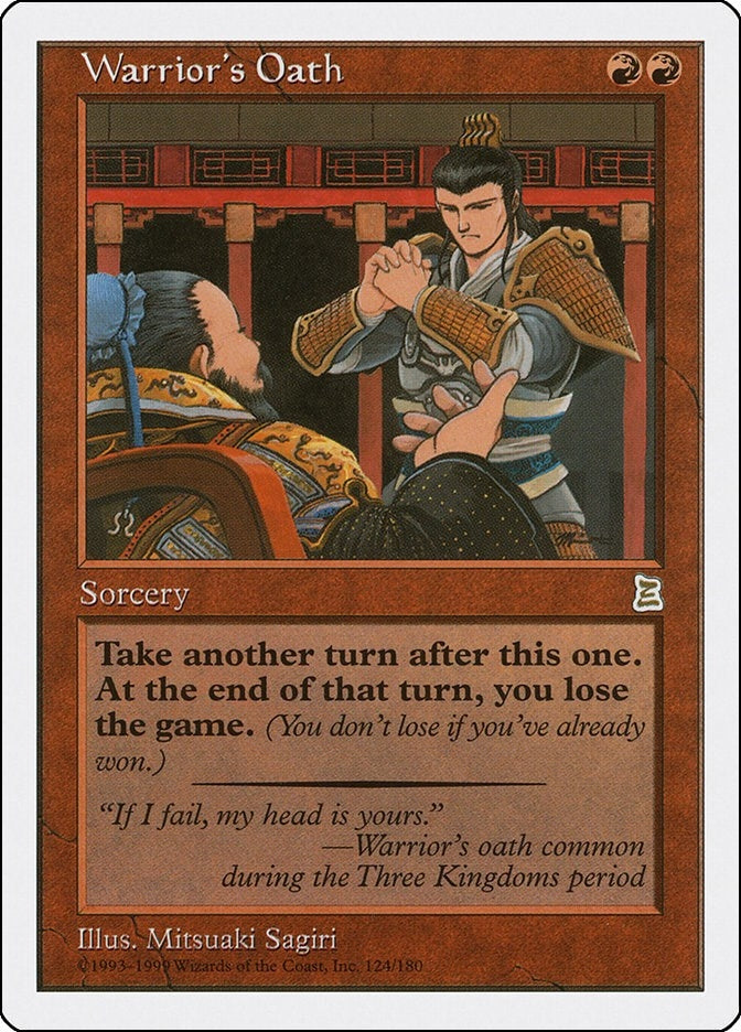 Image for Warrior's Oath (124) [Portal Three Kingdoms] - Magic: The Gathering
