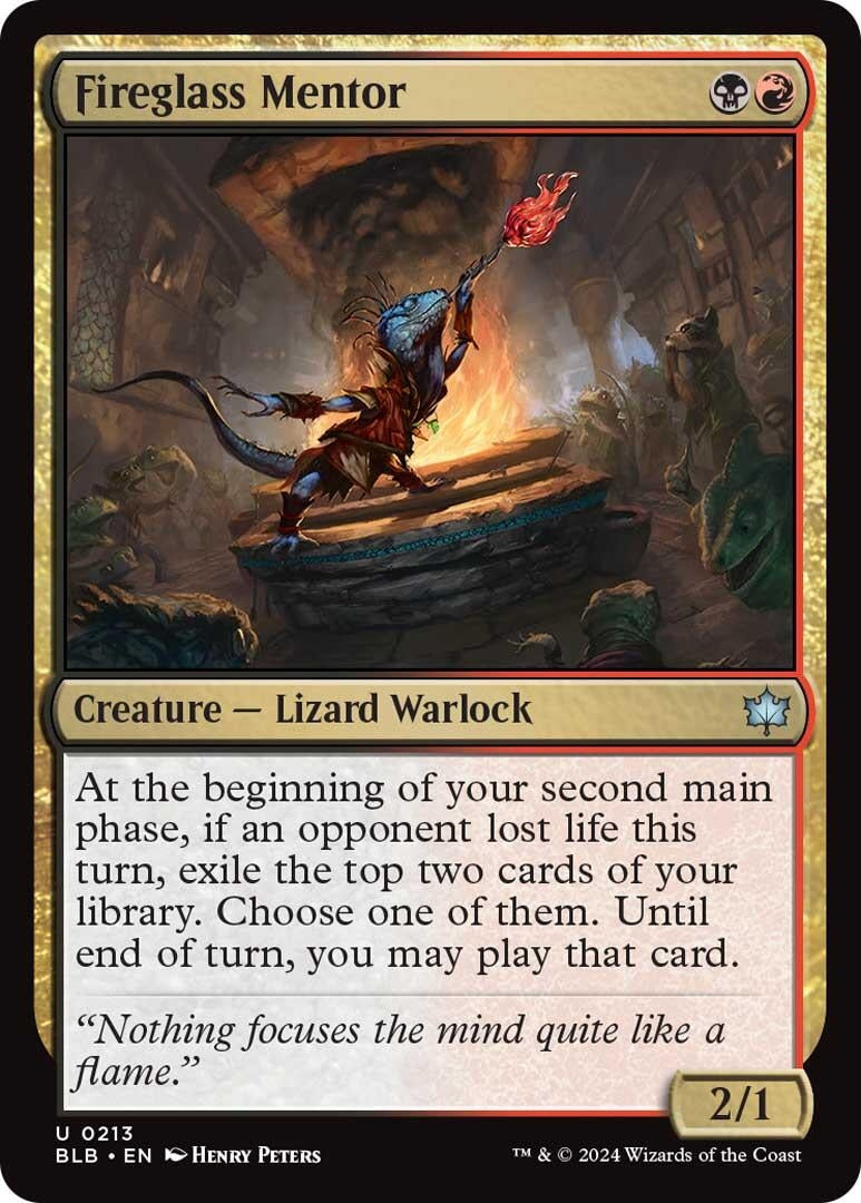 Image for Fireglass Mentor (213) [Bloomburrow] - Magic: The Gathering