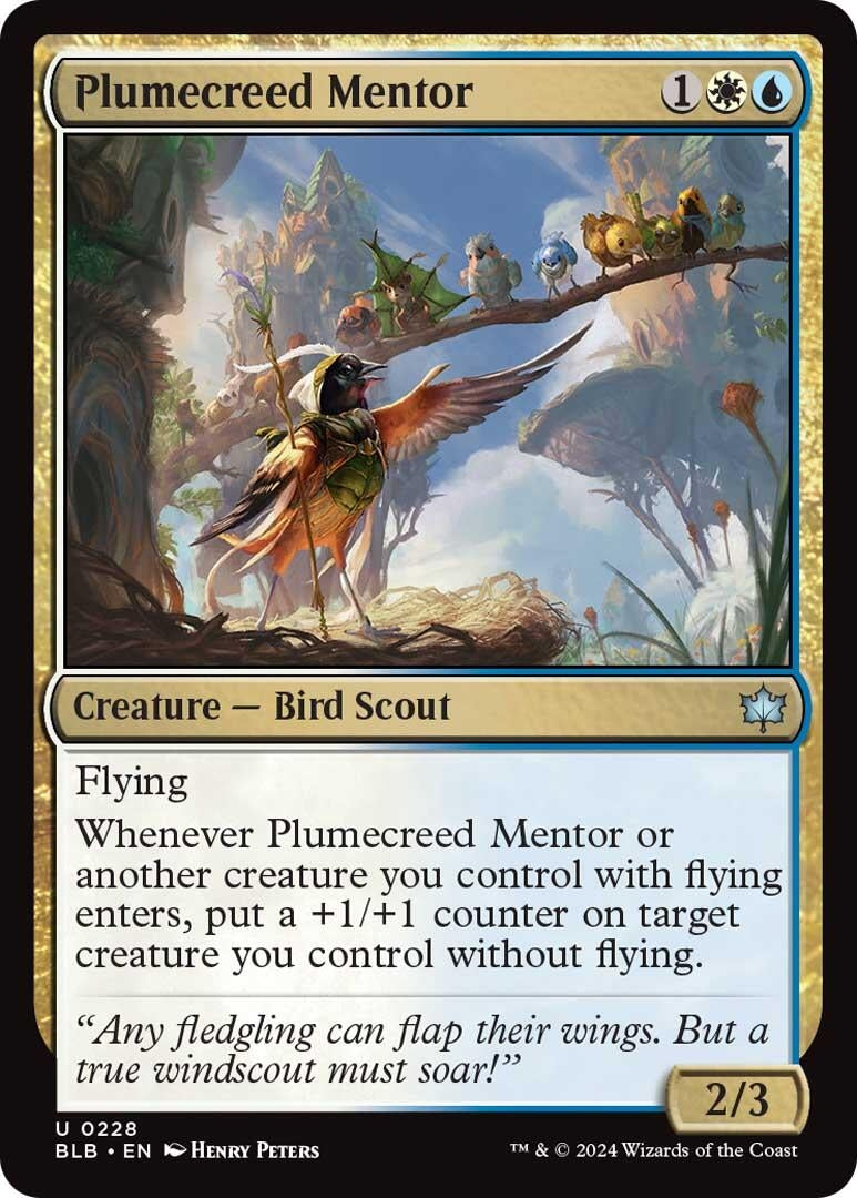 Image for Plumecreed Mentor (228) [Bloomburrow] - Magic: The Gathering