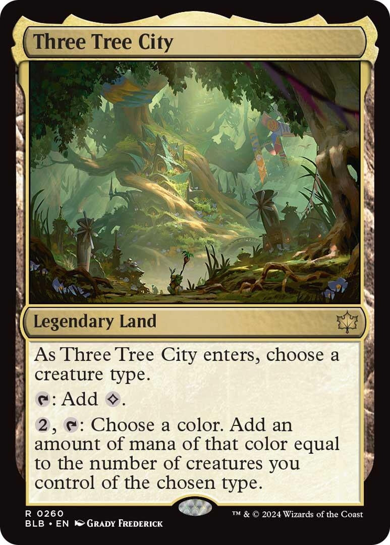 Image for Three Tree City (260) [Bloomburrow] - Magic: The Gathering