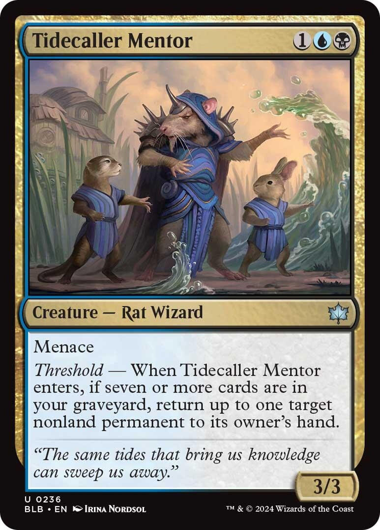 Image for Tidecaller Mentor (236) [Bloomburrow] - Magic: The Gathering