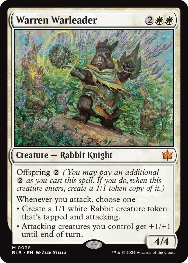 Image for Warren Warleader (38) [Bloomburrow] - Magic: The Gathering